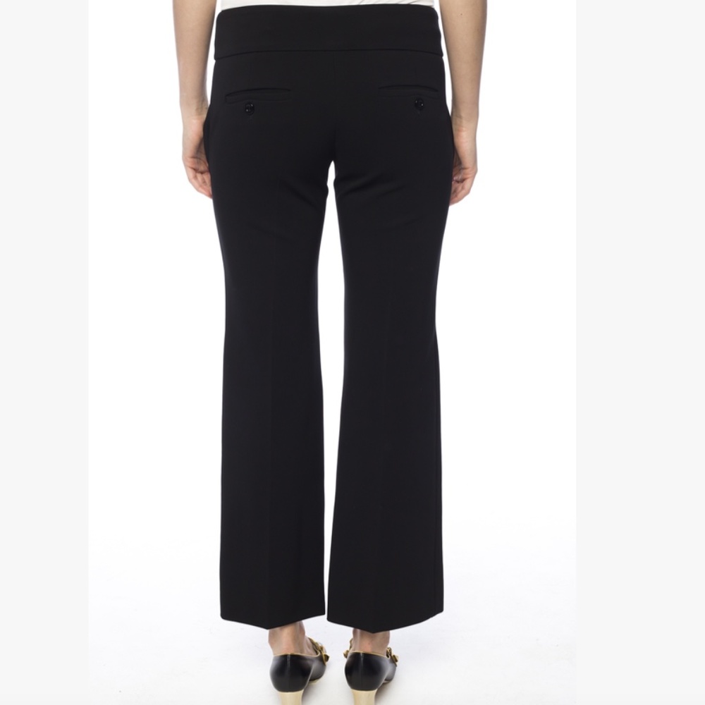 GUCCI GUCCI BLACK PLEAT-FRONT FLARED TROUSERS - Picture 3 of 16